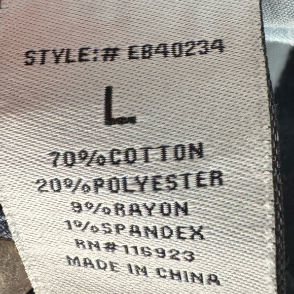 Easel Wide Leg Jeans Women’s Large Distressed Raw Hem Cropped - Picture 4 of 4